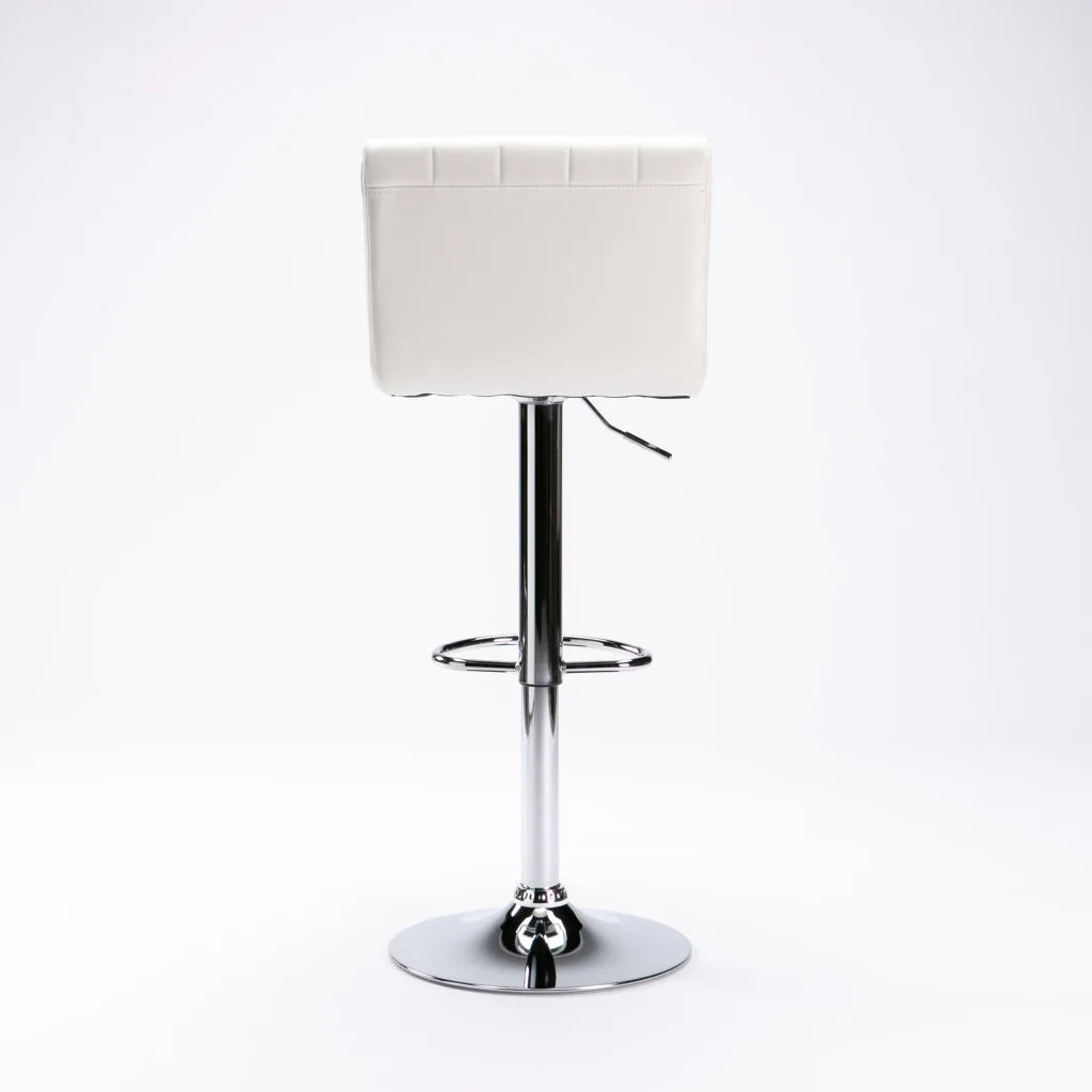 Hennessy Leather Touch Barstool - White