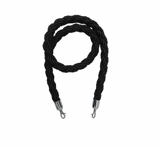 Twisted Stanchion Rope With Silver Clip