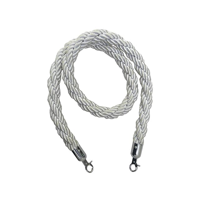 Twisted Stanchion Rope With Silver Clip