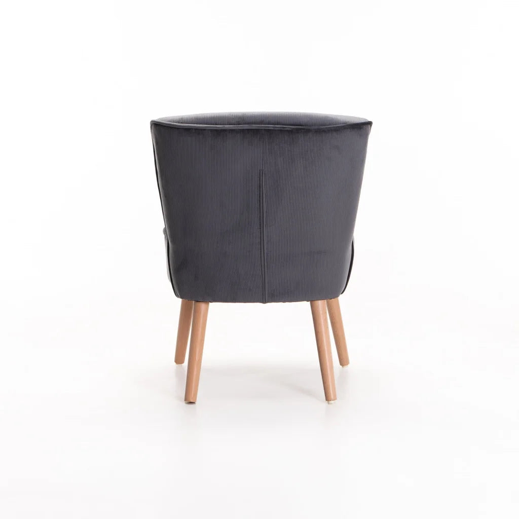 Indira Velvet Chair - Grey