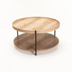 Irish 80cm Round Coffee Table - Oak
