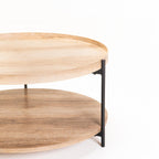 Irish 80cm Round Coffee Table - Oak