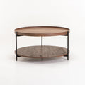 Irish 80cm Round Coffee Table - Walnut
