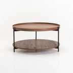 Irish 80cm Round Coffee Table - Walnut
