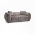 Jacottet Fabric 2 Seater Couch - Grey