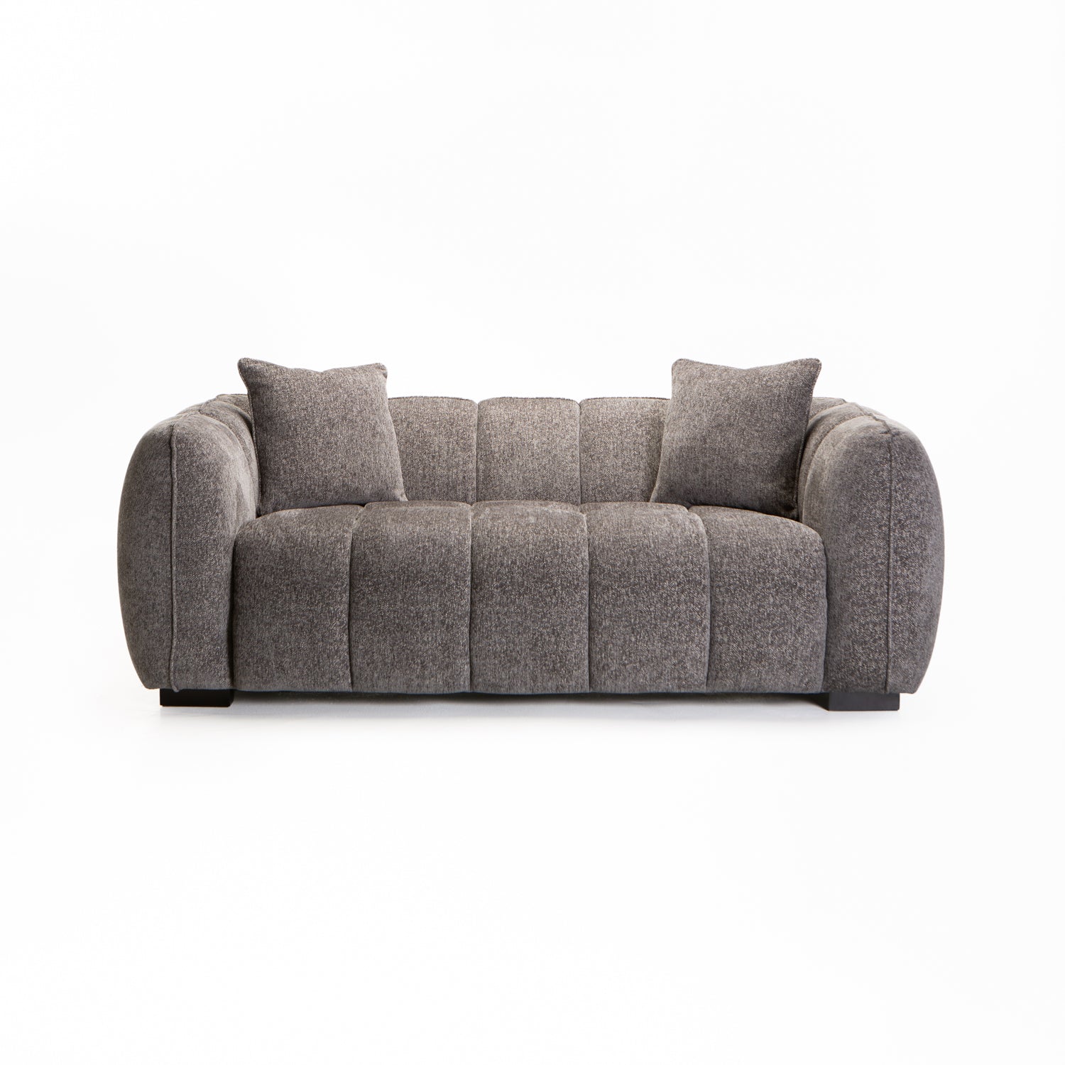 Jacottet Fabric 2 Seater Couch - Grey