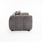Jacottet Fabric 2 Seater Couch - Grey