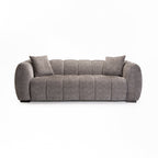 Jacottet Fabric 3 Seater Couch - Grey