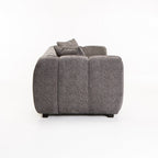Jacottet Fabric 3 Seater Couch - Grey