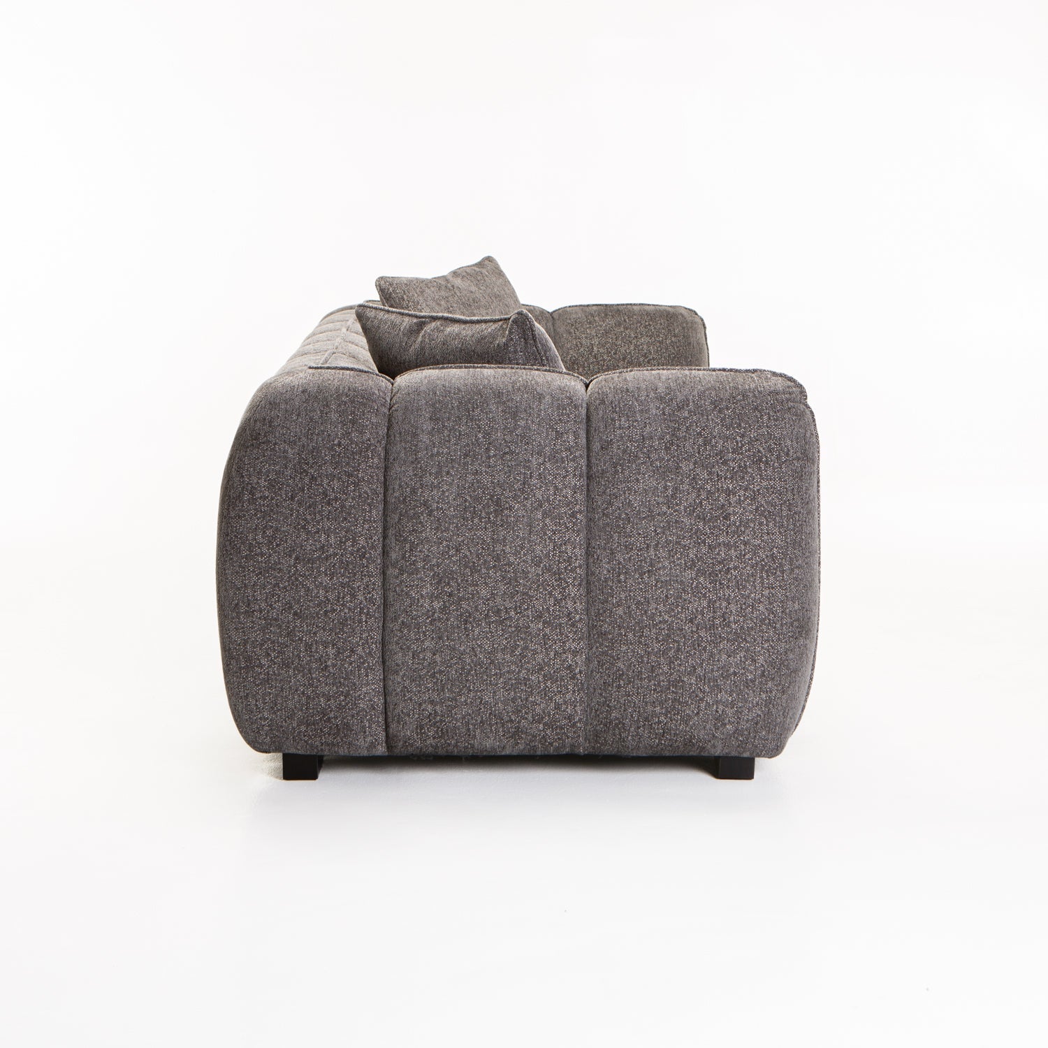 Jacottet Fabric 3 Seater Couch - Grey