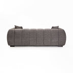 Jacottet Fabric 3 Seater Couch - Grey