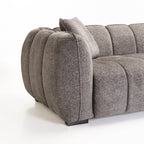 Jacottet Fabric 3 Seater Couch - Grey