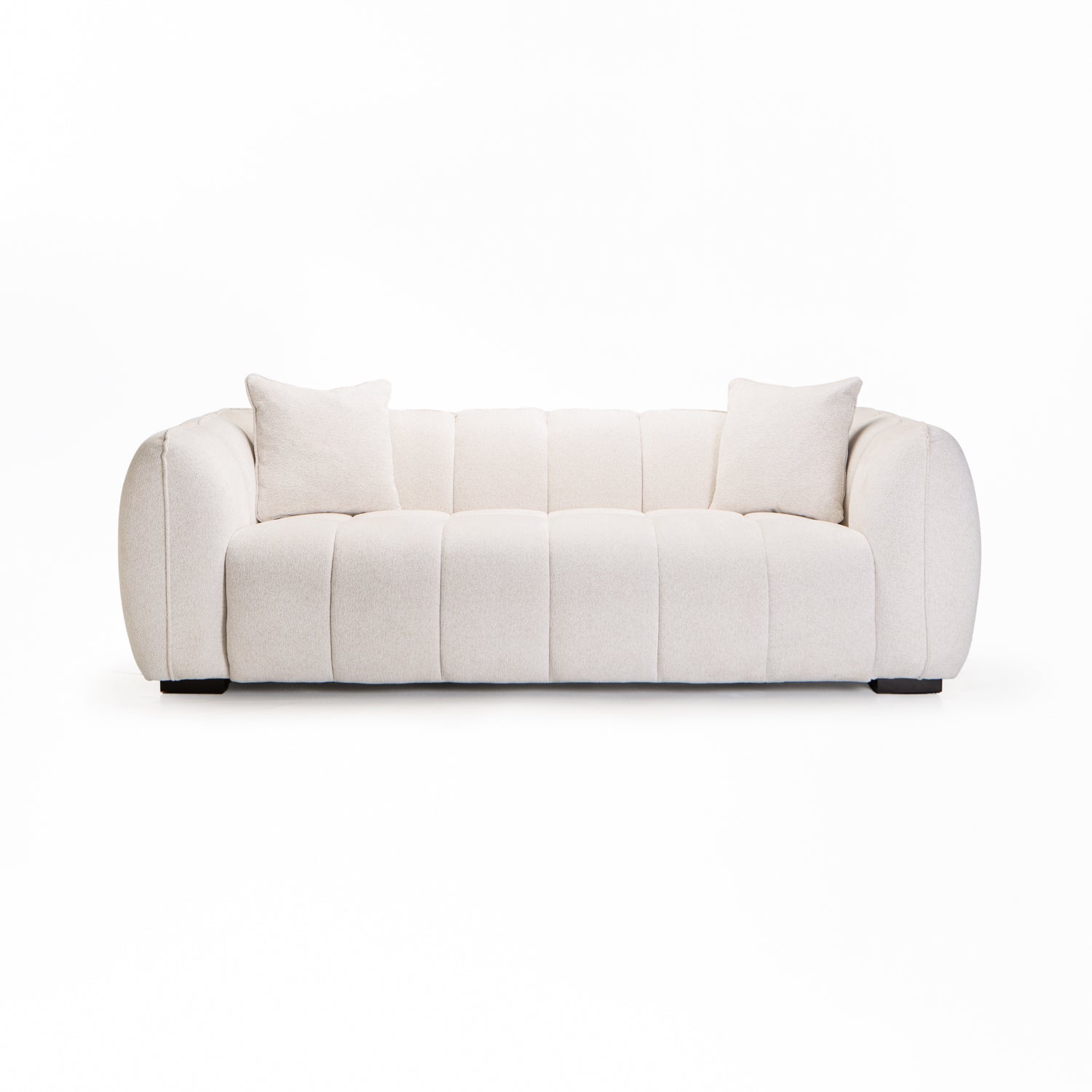 Jacottet Fabric 3 Seater Couch - Oatmeal