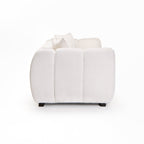 Jacottet Fabric 3 Seater Couch - Oatmeal