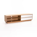 Jicama 180cm  2 Drawer TV Unit - Wild Oak / White