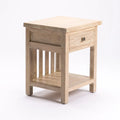Juniper Whitewash 1 Drawer Pedestal