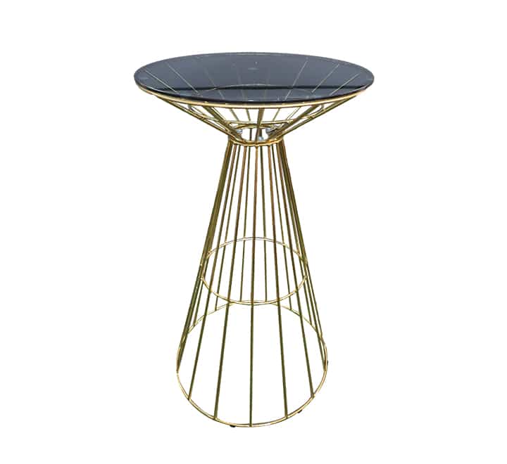 Round Glass Top Bar Table