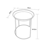 Kos Echo Round Metal Side Table