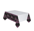 Pink Celebration Plastic Table Cloth