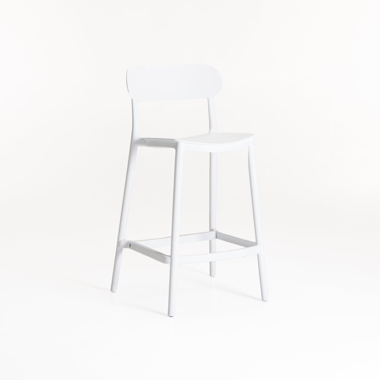 Kim Kitchen Stool - White