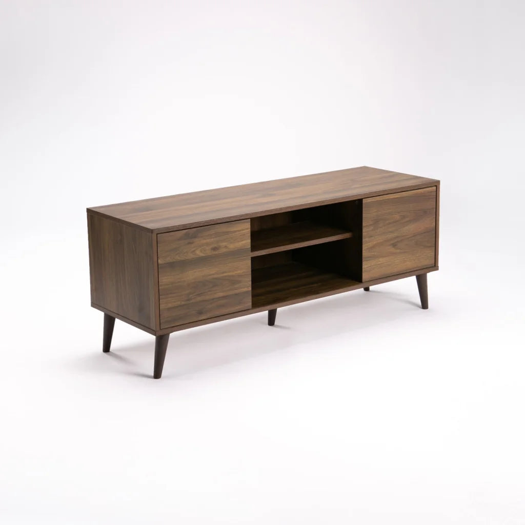 Kumara 120cm 2 Door TV Unit - Walnut