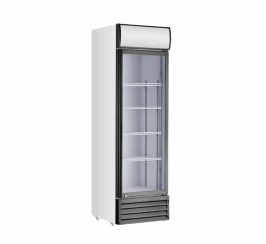 Single door beverage cooler