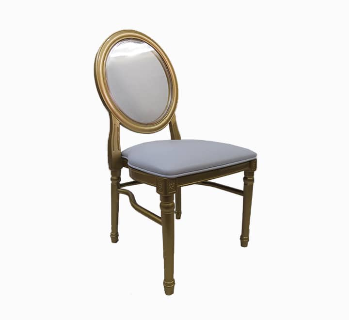 Louis Resin Chair With Transparent Back