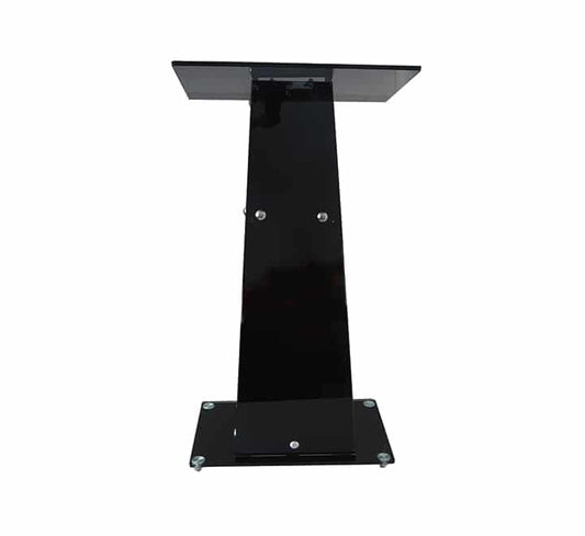 Glass podium black