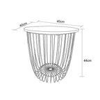 Arriel 40cm Round Side Table