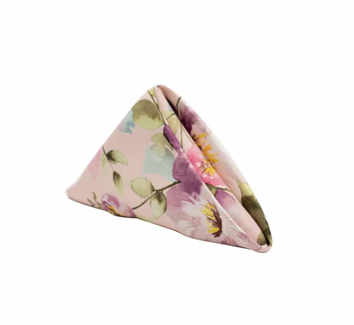 Floral Satin Napkins