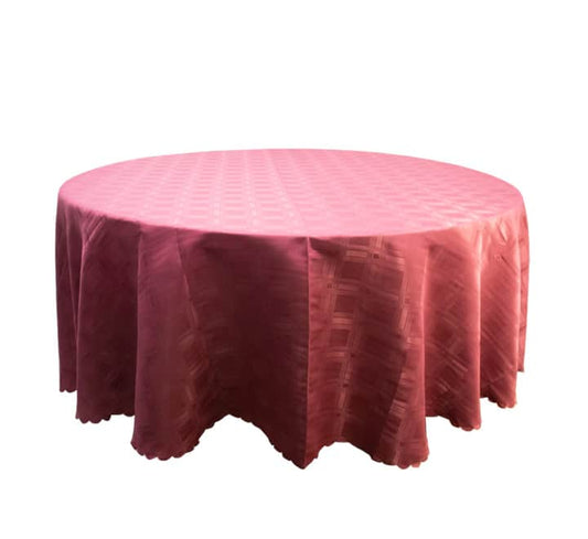 Round Table Cloth Block Pattern