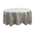 Round Table Cloth Shiny Grey