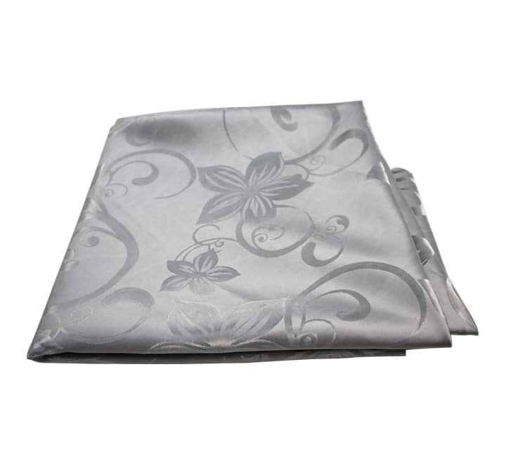 Round Table Cloth Shiny Grey