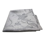 Round Table Cloth Shiny Grey
