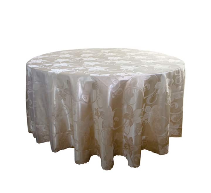 Round Table Cloth Shiny Gold