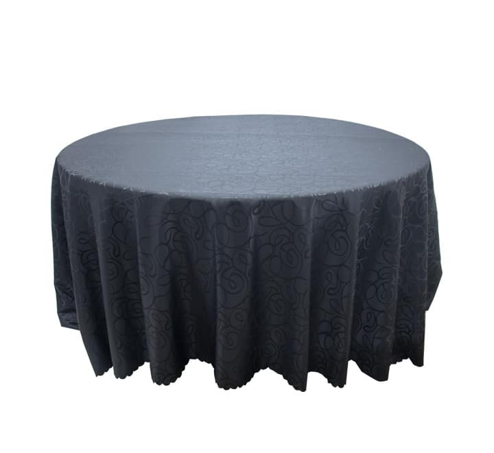 Round Squiggle Pattern Table Cloth