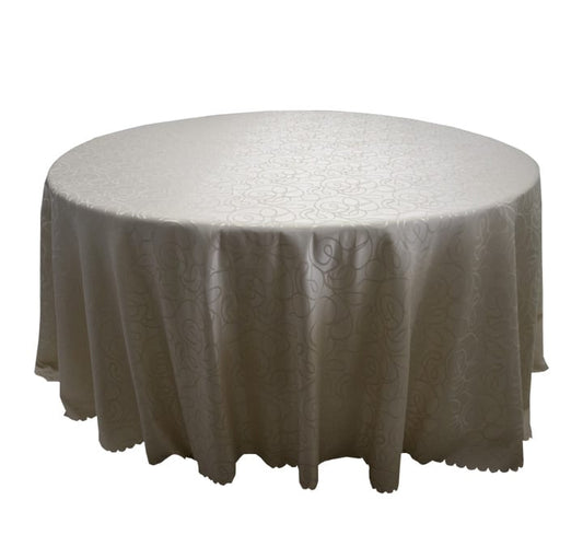 Round Squiggle Pattern Table Cloth