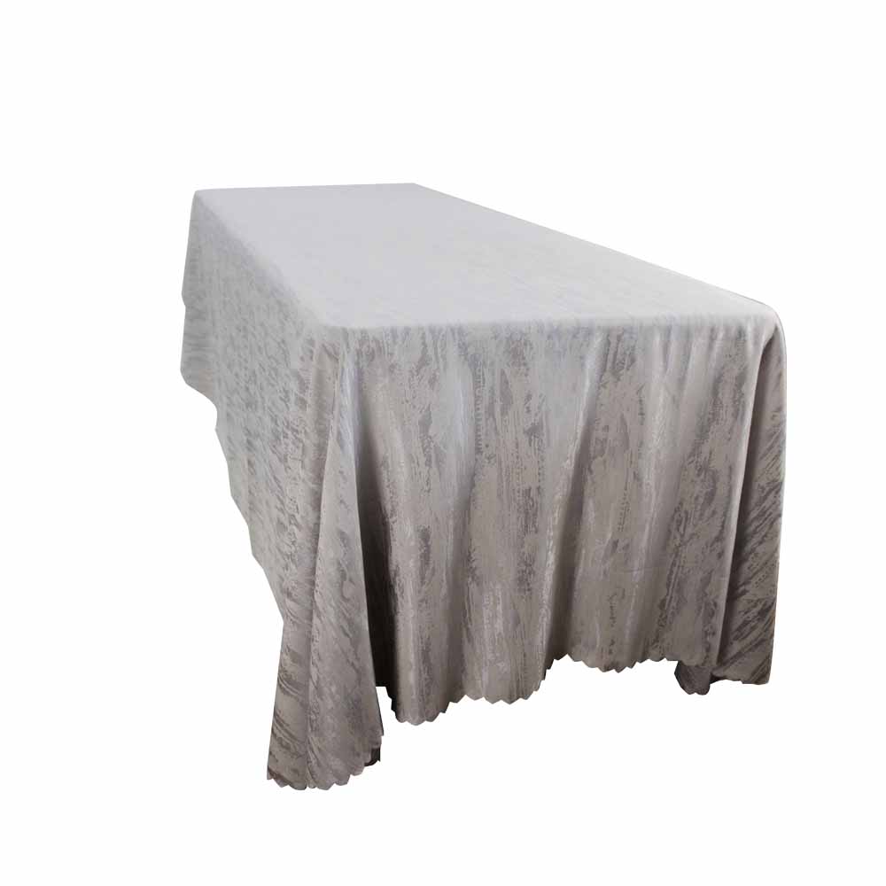 Rectangular Table Cloth Light Grey 280cm