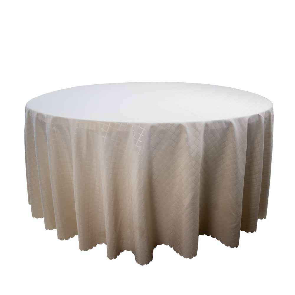 Round Table Cloth Diamond Pattern