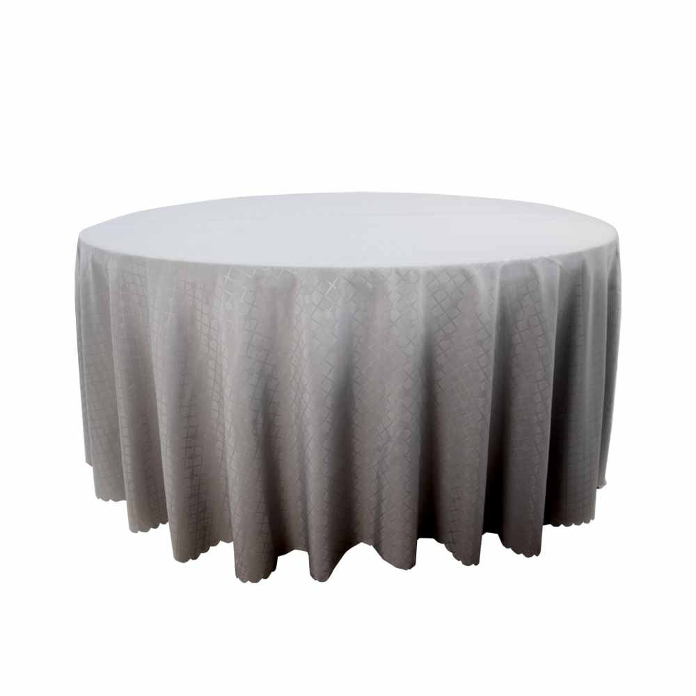 Round Table Cloth Diamond Pattern