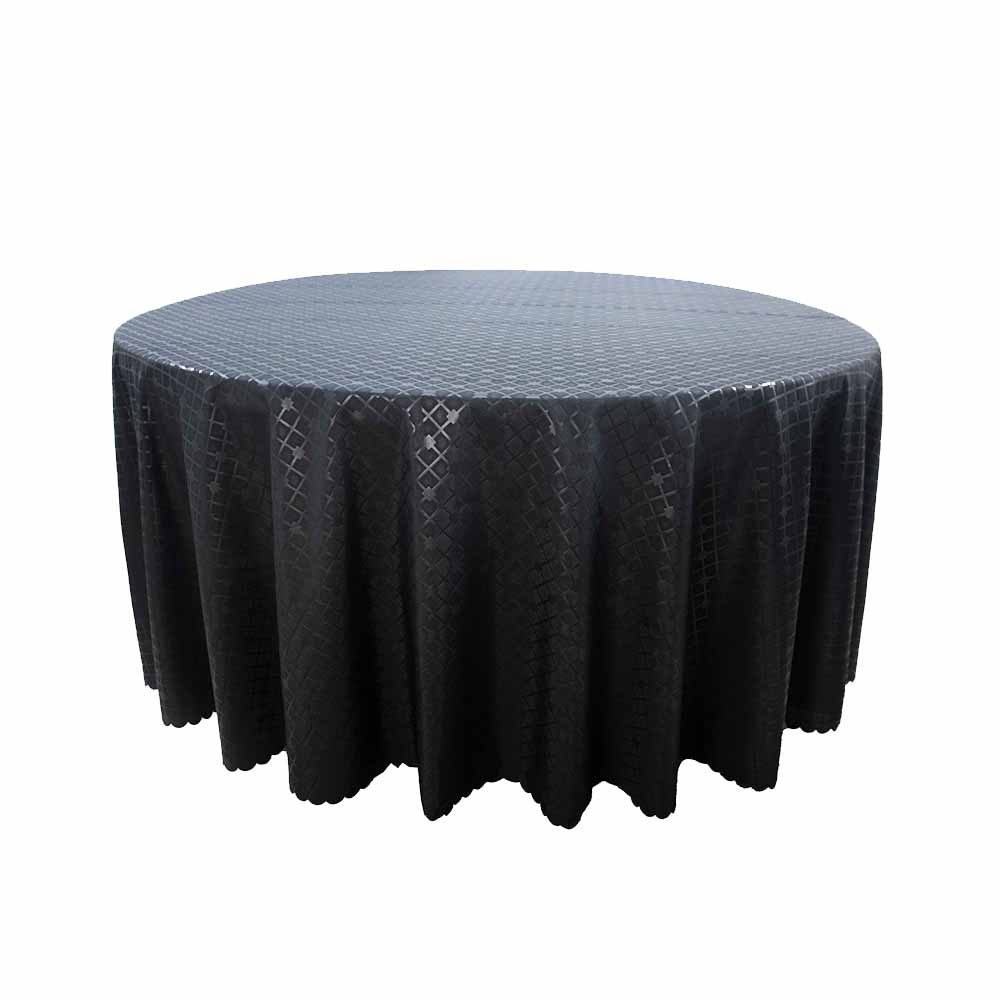 Round Table Cloth Diamond Pattern