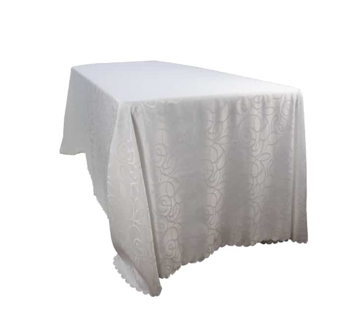 Rectangular Squiggle Pattern Table Cloth