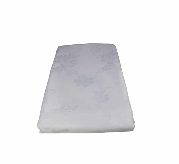 Round Table Cloth Rose Flower Pattern White