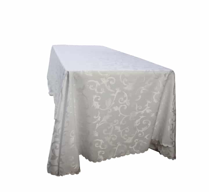 Rectangular Jacquard Table Cloth Flower Pattern