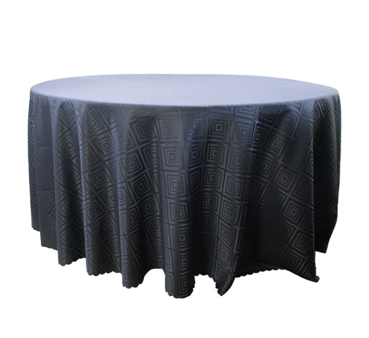 Round Table Cloth Diamond Pattern 320cm