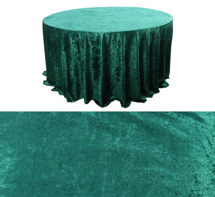 Velvet round table cloths 3m