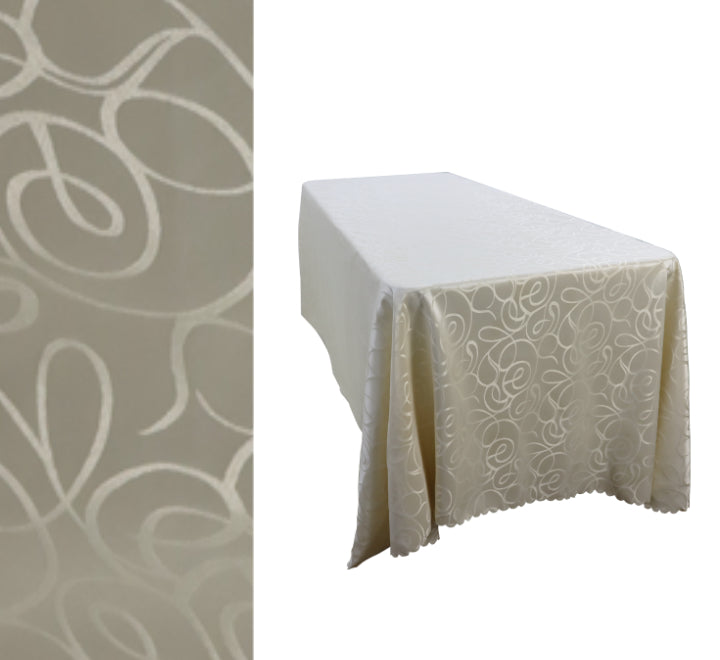 Rectangular Squiggle Pattern Table Cloth