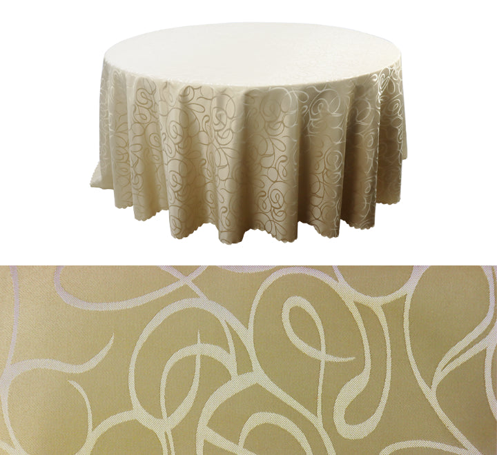 Round Squiggle Pattern Table Cloth