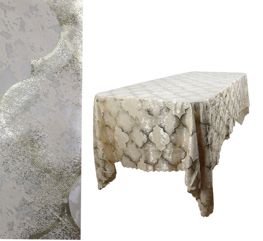 Rectangular Table Cloth Shiny Pattern