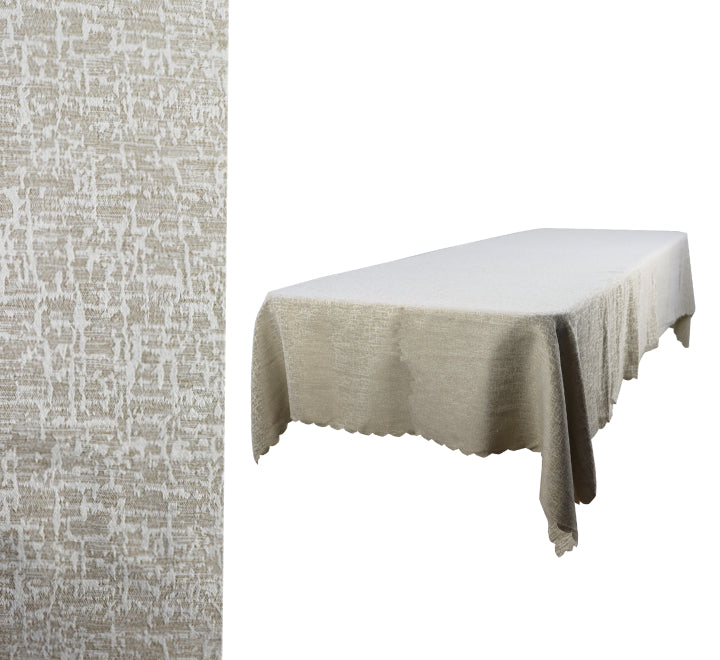 Rectangular Table Cloth Beige Pattern